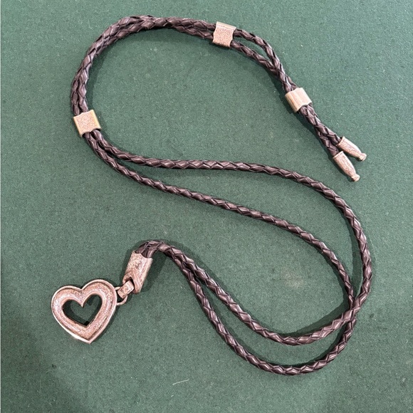 Women’s Braided Heart Hip Belt Leather Chord Boho Style Western - Picture 1 of 6